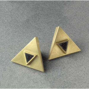 Pendientes oro agata musgosa