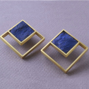 Pendientes oro lapislázuli